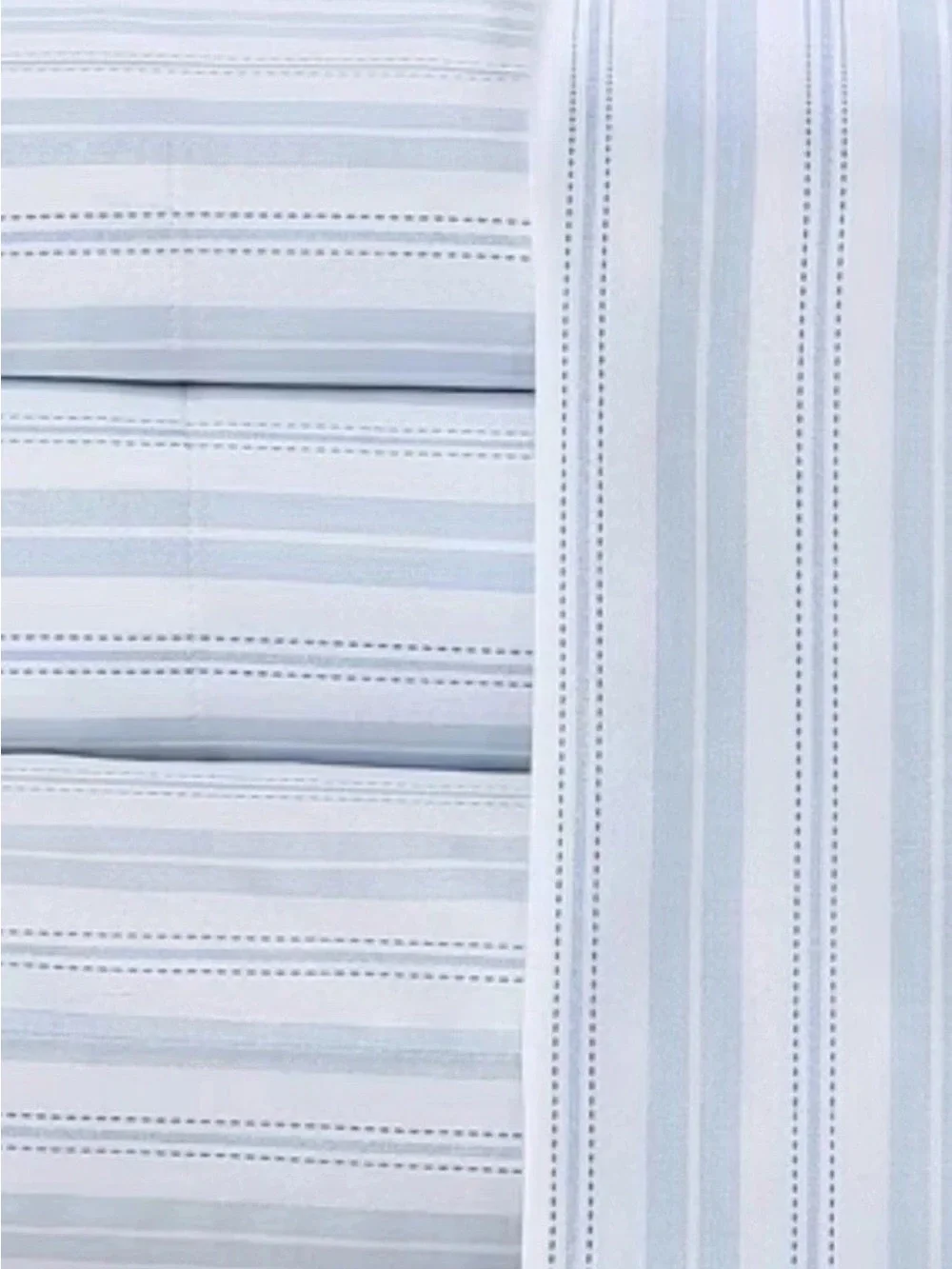 Laura Ashley Fern Blue Queen 300 Thread Count Cotton Sheet Set NWT